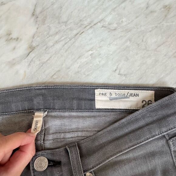 Rag & Bone The Skinny Jeans Gray Buxton Wash Stretch Women's Size 26 - Picture 3 of 7